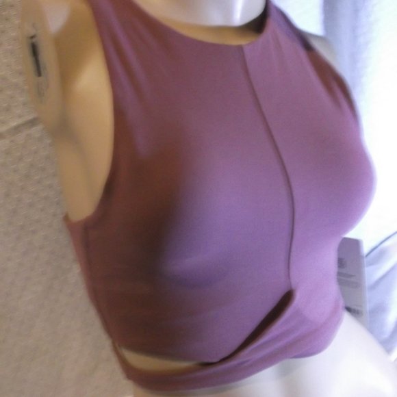 NWT - Athleta Conscious Cut Out Crop Sports Bra - Picture 3 of 13